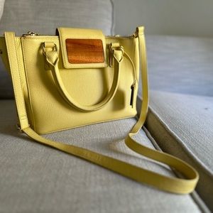 Martin and MacArthur yellow leather purse